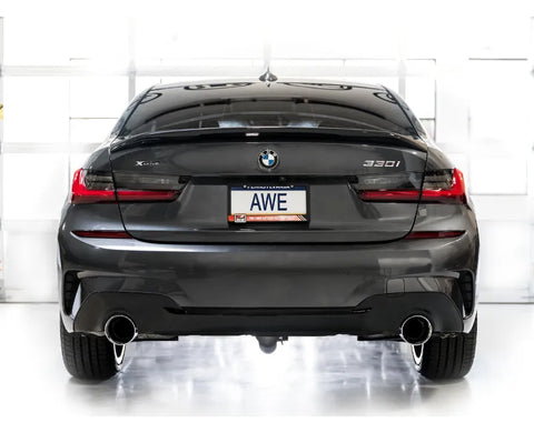 AWE Touring Edition Axleback Exhaust for BMW G2X 330i/430i - Chrome Silver (3015-32429)