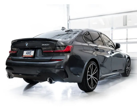 AWE Touring Edition Axleback Exhaust for BMW G2X 330i/430i - Chrome Silver (3015-32429)