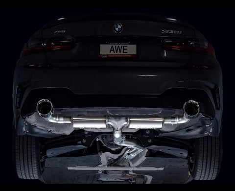 AWE Touring Edition Axleback Exhaust for BMW G2X 330i/430i - Chrome Silver (3015-32429)