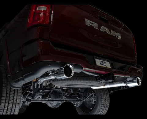 AWE 0FG Catback Exhaust for 2025+ RAM 1500 3.0TT Standard and High Output - Chrome Silver Tips (3015-32530)