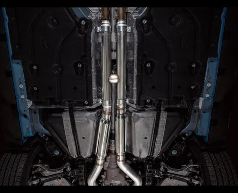 AWE Touring Edition Exhaust for S650 Ford Mustang GT Fastback - Dual Chrome Silver Tips (3015-32650)