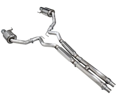 AWE Touring Edition Exhaust for S650 Ford Mustang GT Fastback - Dual Chrome Silver Tips (3015-32650)