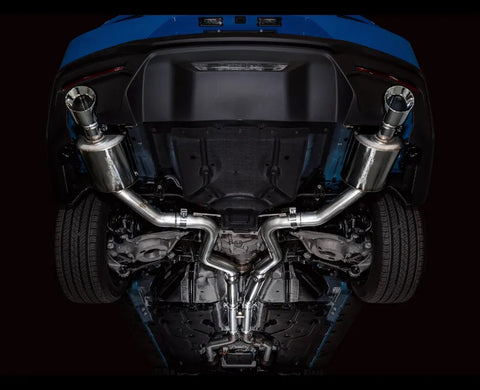 AWE Touring Edition Exhaust for S650 Ford Mustang GT Fastback - Dual Chrome Silver Tips (3015-32650)