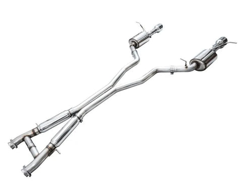 AWE Touring Edition Exhaust for Dodge Durango 6.4 / 6.2 SC - Chrome Silver Tips (3015-32952)
