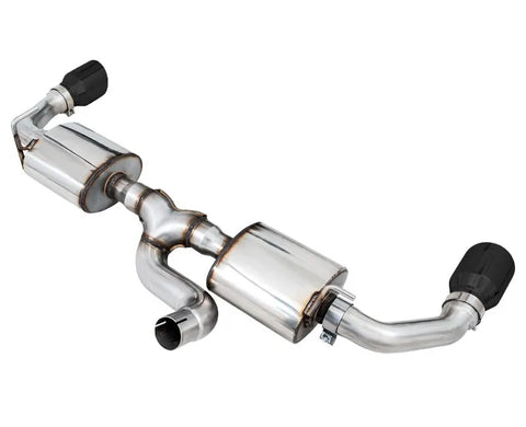 AWE Tread Edition Axleback Dual Exhaust for Jeep JL/JLU 3.6L/2.0T - Diamond Black Tips (3015-33001)