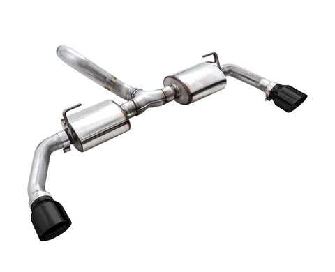 AWE Tread Edition Axleback Dual Exhaust for Jeep JK/JKU 3.6L - Diamond Black Tips (3015-33003)