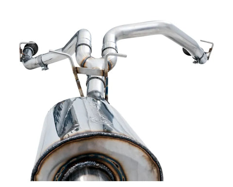 AWE 0FG Dual Rear Exit Catback Exhaust for 5th Gen RAM 1500 5.7L (with bumper cutouts) - Diamond Black Tips (3015-33006)