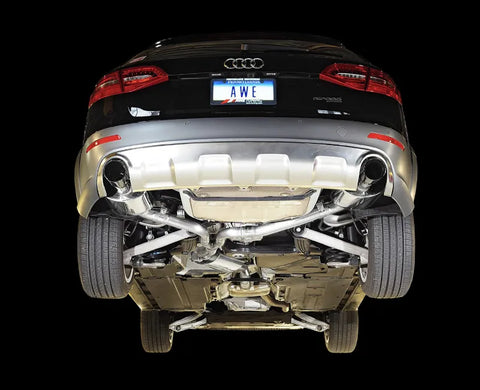 AWE Touring Edition Exhaust for B8.5 Allroad - Dual Outlet, Diamond Black Tips (3015-33018)