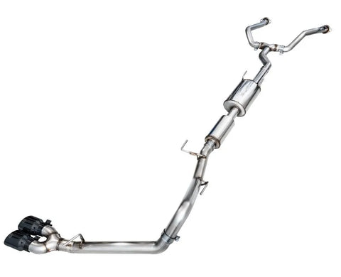 AWE 0FG Exhaust for 3rd Gen Toyota Tundra - Dual Diamond Black Tips (3015-33063)