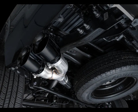 AWE 0FG Exhaust for 3rd Gen Toyota Tundra - Dual Diamond Black Tips (3015-33063)
