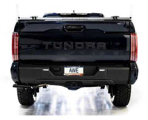 AWE 0FG Exhaust for 3rd Gen Toyota Tundra - Dual Diamond Black Tips (3015-33063)