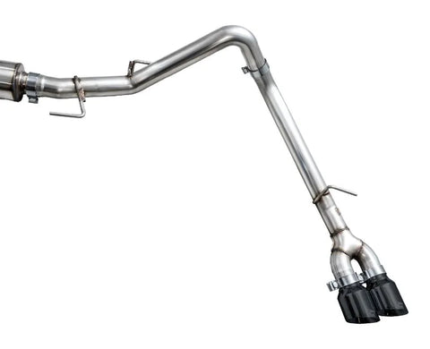 AWE 0FG Exhaust for 3rd Gen Toyota Tundra - Dual Diamond Black Tips (3015-33063)