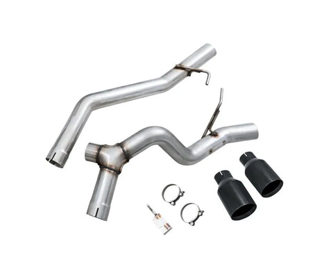 AWE Trail-to-Tread Conversion Kit (Dual Exhaust) for Jeep JT 3.6L - Diamond Black Tips (3015-33065)