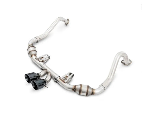 AWE Touring Edition Exhaust for Porsche 718 Boxster / Cayman - Diamond Black Tips (3015-33080)