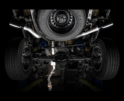 AWE Tread Edition Catback Dual Exhaust for Jeep JT 3.6L - Diamond Black Tips (3015-33101)