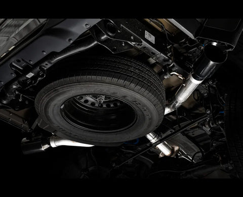 AWE Tread Edition Catback Dual Exhaust for Jeep JT 3.6L - Diamond Black Tips (3015-33101)