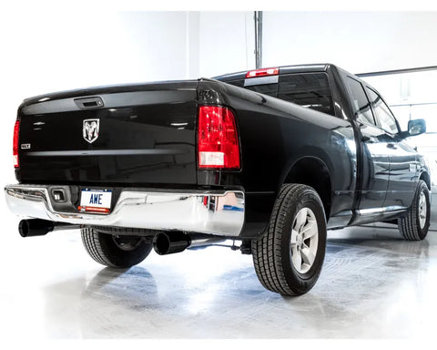 AWE 0FG Dual Rear Exit Catback Exhaust for 4th Gen RAM 1500 5.7L (without bumper cutouts) - Diamond Black Tips (3015-33104)