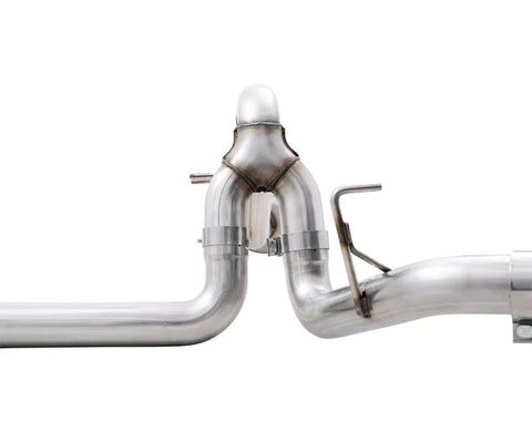 AWE 0FG Dual Split Rear Exhaust for '21+ Ford F-150 - 5" Diamond Black Tips (3015-33119)