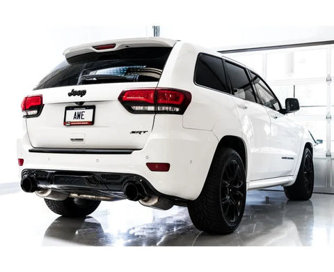 AWE Touring Edition Exhaust for Jeep Grand Cherokee SRT - Diamond Black Tips (3015-33121)