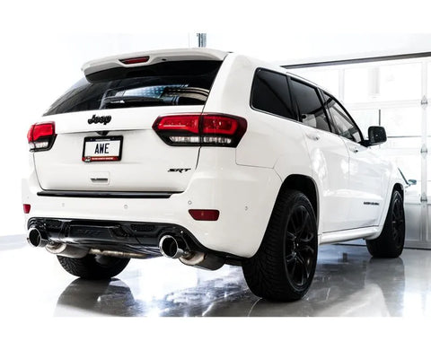 AWE Touring Edition Exhaust for Jeep Grand Cherokee SRT - Diamond Black Tips (3015-33121)