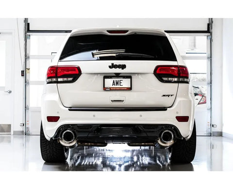 AWE Touring Edition Exhaust for Jeep Grand Cherokee SRT - Diamond Black Tips (3015-33121)
