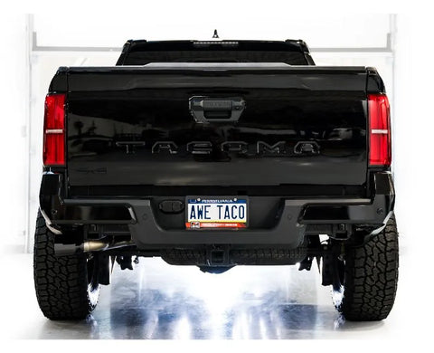AWE 0FG Exhaust for 4th Gen Toyota Tacoma - Dual Diamond Black Tips (3015-33254)