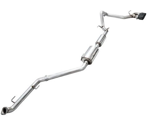 AWE 0FG Exhaust for 4th Gen Toyota Tacoma - Dual Diamond Black Tips (3015-33254)