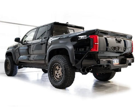 AWE 0FG Exhaust for 4th Gen Toyota Tacoma - Dual Diamond Black Tips (3015-33254)