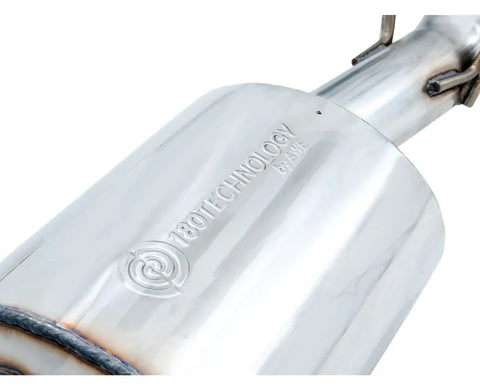 AWE 0FG Single Side Exit Catback Exhaust for 4th Gen RAM 1500 5.7L (without bumper cutouts) - Dual Diamond BlackTips (3015-33309)