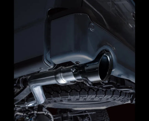 AWE 0FG Resonated Catback for '21+ Ford F-150 Tremor (With Bumper Cutouts) - Diamond Black Tips (3015-33402)