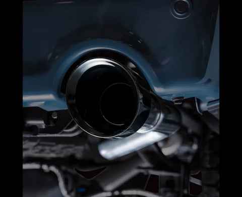 AWE 0FG Resonated Catback for '21+ Ford F-150 Tremor (With Bumper Cutouts) - Diamond Black Tips (3015-33402)