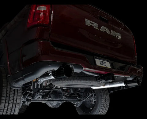 AWE 0FG Catback Exhaust for 2025+ RAM 1500 3.0TT Standard and High Output - Diamond Black Tips (3015-33530)