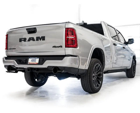 AWE 0FG Catback Exhaust for 2025+ RAM 1500 3.0TT Standard and High Output - Diamond Black Tips (3015-33530)