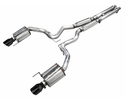 AWE Touring Edition Exhaust for S650 Ford Mustang GT Fastback - Dual Diamond Black Tips (3015-33650)