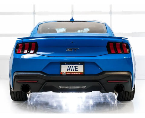 AWE Touring Edition Exhaust for S650 Ford Mustang GT Fastback - Dual Diamond Black Tips (3015-33650)