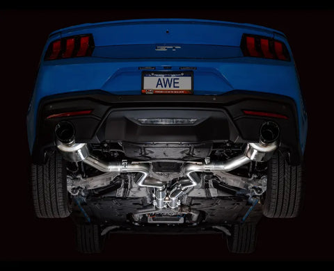 AWE Touring Edition Exhaust for S650 Ford Mustang GT Fastback - Dual Diamond Black Tips (3015-33650)