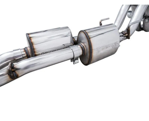 AWE 0FG Exhaust with BashGuard for 3rd Gen Tacoma - Dual Diamond Black Tips (3015-33826)