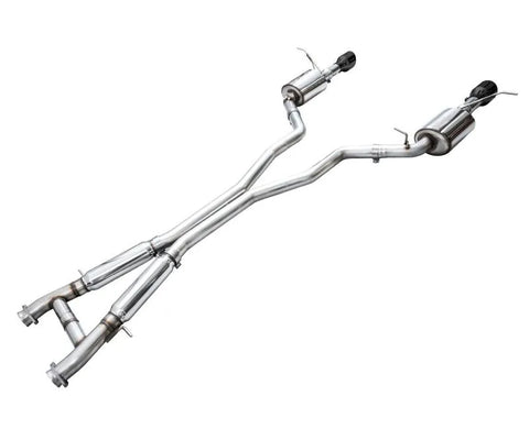 AWE Touring Edition Exhaust for Dodge Durango 6.4 / 6.2 SC - Diamond Black Tips (3015-33952)