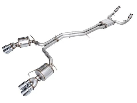 AWE Touring Edition Exhaust for Audi C8 S6/S7 - Chrome Silver Tips (3015-42103)