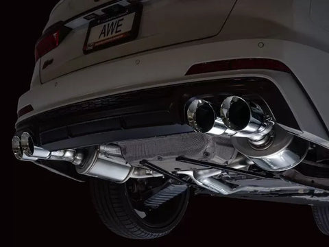 AWE Touring Edition Exhaust for Audi C8 S6/S7 - Chrome Silver Tips (3015-42103)
