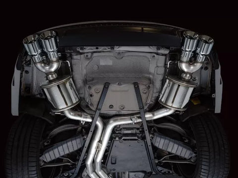 AWE Touring Edition Exhaust for Audi C8 S6/S7 - Chrome Silver Tips (3015-42103)