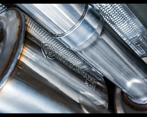 AWE 0FG Catback Split Rear Exit Exhaust for 4th Gen Silverado/Sierra 1500 6.2L (With Bumper Cutouts) - Quad Chrome Silver Tips (3015-42203)