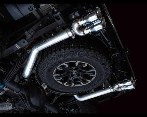 AWE 0FG Catback Exhaust for Silverado ZR2/Sierra AT4X - Quad Chrome Silver Tips (3015-42284)