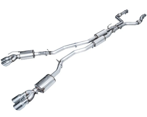 AWE Touring Edition Exhaust for Ford Explorer ST / Lincoln Aviator - Chrome Silver Tips (3015-42625)