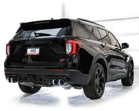AWE Touring Edition Exhaust for Ford Explorer ST / Lincoln Aviator - Chrome Silver Tips (3015-42625)
