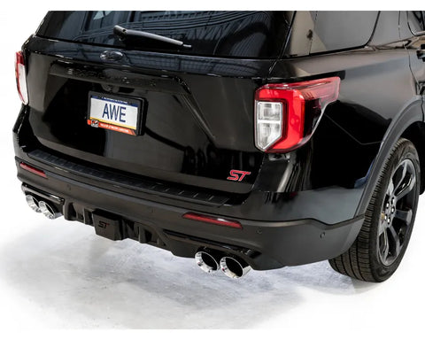 AWE Touring Edition Exhaust for Ford Explorer ST / Lincoln Aviator - Chrome Silver Tips (3015-42625)