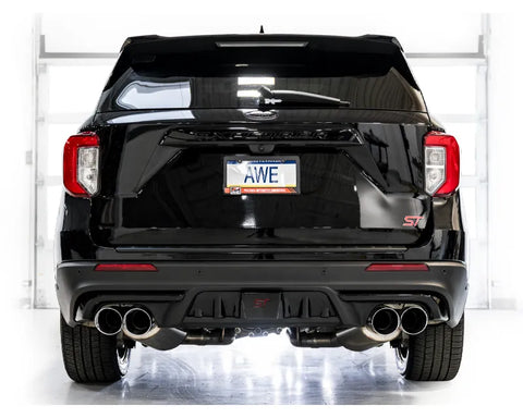 AWE Touring Edition Exhaust for Ford Explorer ST / Lincoln Aviator - Chrome Silver Tips (3015-42625)