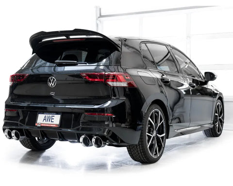 AWE Touring Edition Exhaust for Volkswagen MK8 Golf R - Chrome Silver Tips (3015-42658)