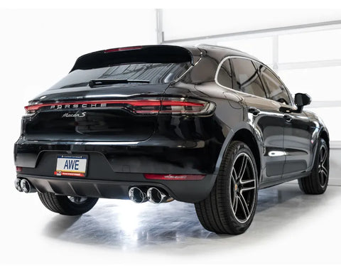 AWE Touring Edition Catback Exhaust for '19-'21 Porsche Macan 3.0T/2.9TT - Chrome Silver Tips (3015-42951)