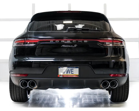 AWE Touring Edition Catback Exhaust for '19-'21 Porsche Macan 3.0T/2.9TT - Chrome Silver Tips (3015-42951)